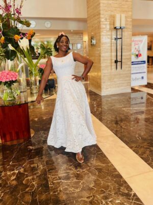 The Orchid Bloom Eyelet Dress
