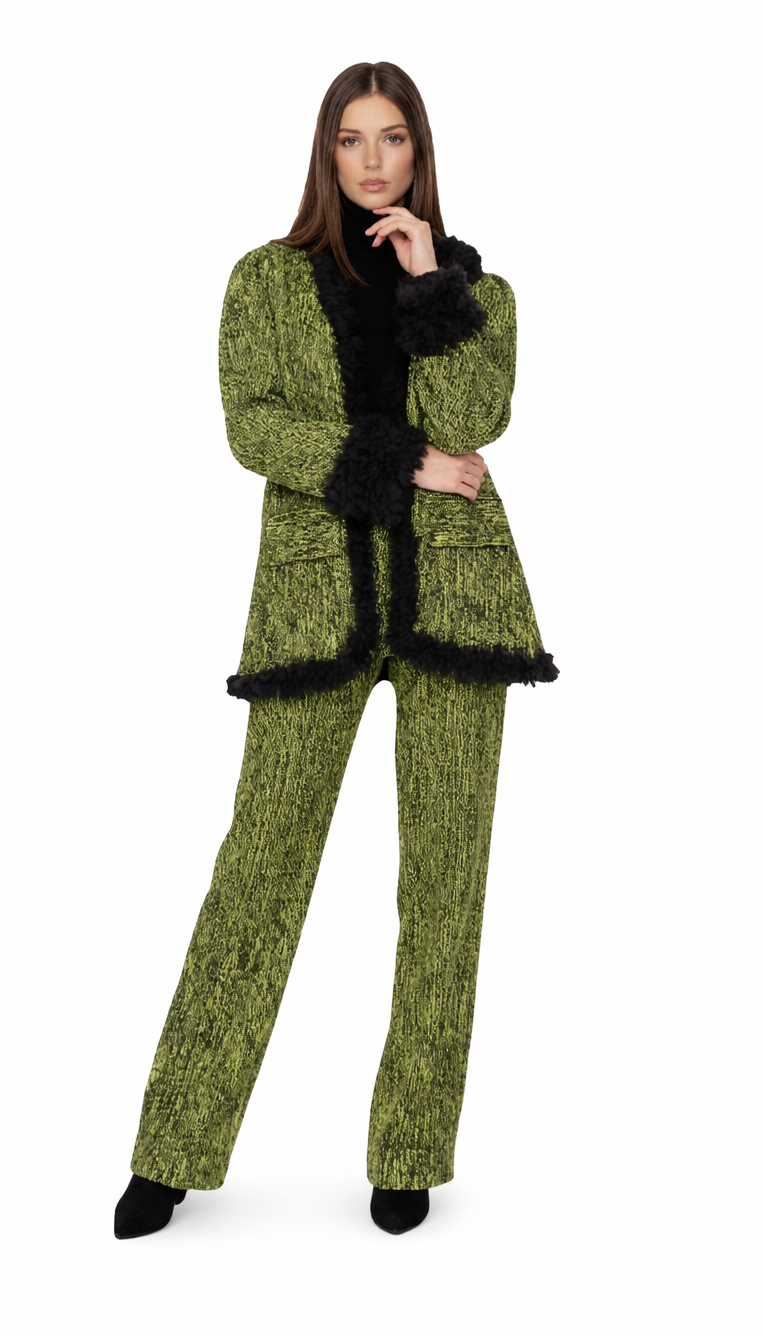 The Moss Jacquard Trim Set