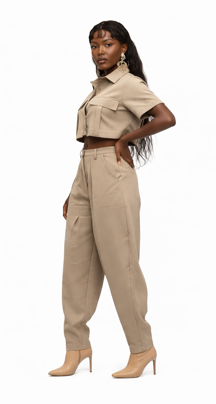 The Terren Utility Crop & Pant Set